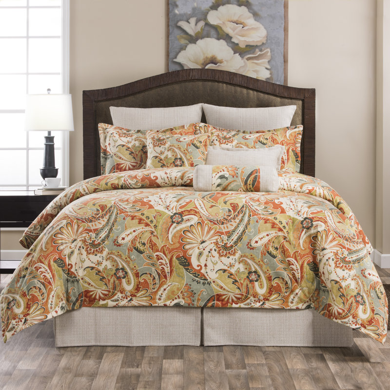 Alcott Hill® Bergenl Paisley Cotton 4 Piece Comforter Set And Reviews